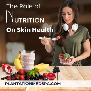 imagen del papel de la nutrición en la salud de la piel
